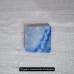 Placa Quadrada de Quartzo Azul - 7cm  - Unidade